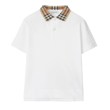 Burberry White polo