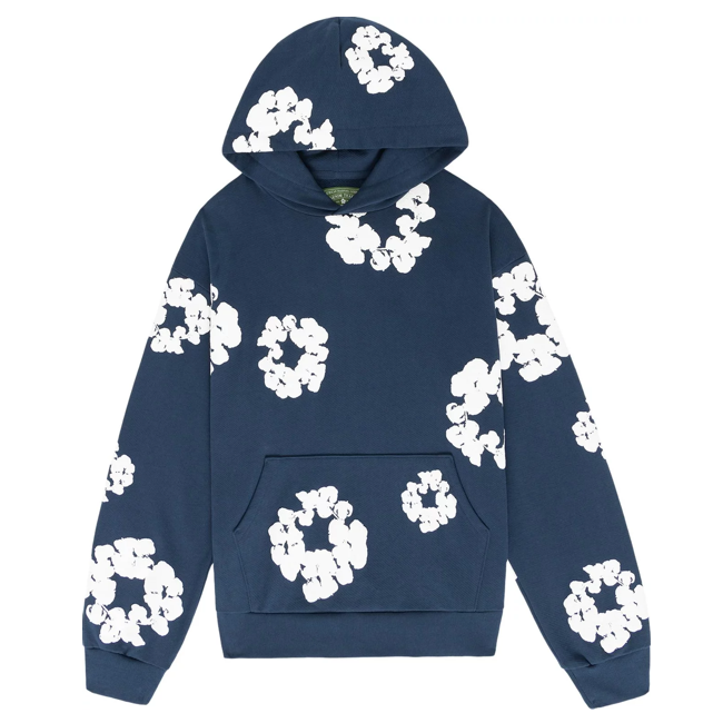 Denim tears navy blue hoodie