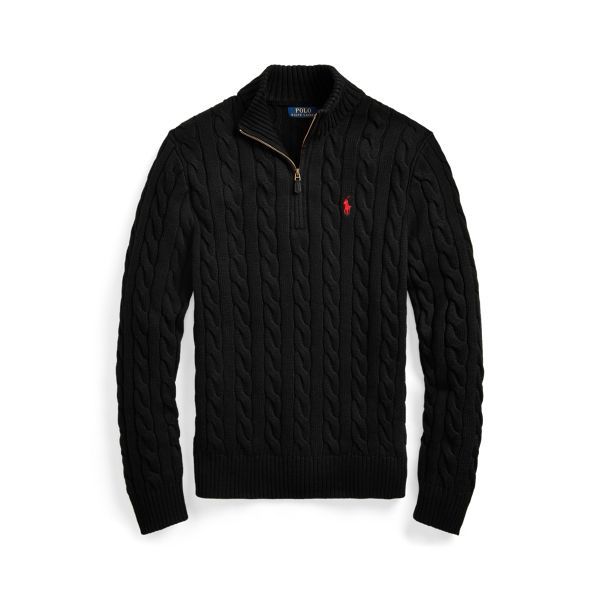 Ralph lauren cable knit quarter zip