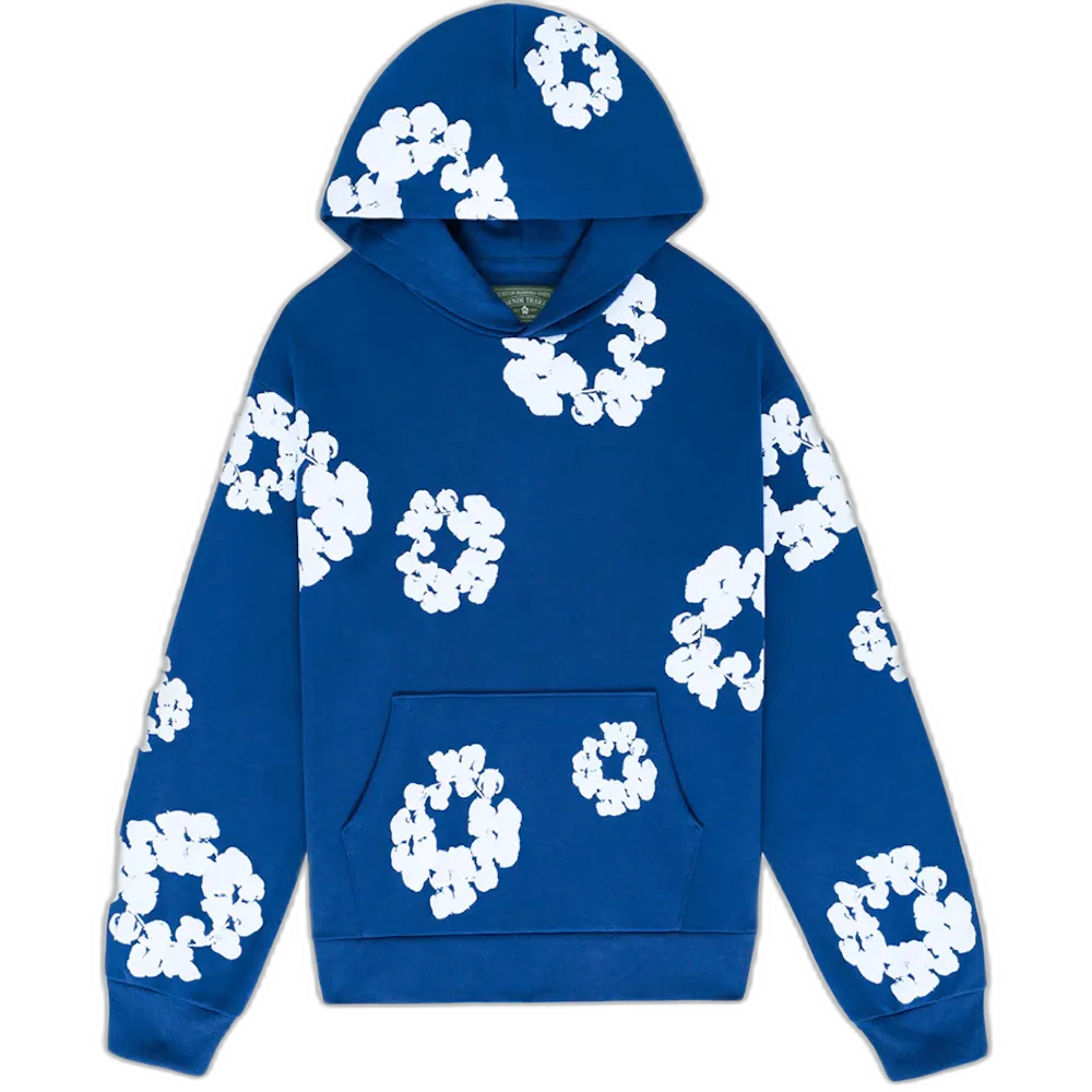 Denim tears royal blue hoodie