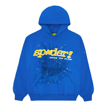 Sp5der hoodie blue