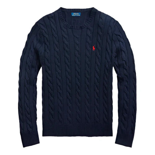 Ralph Lauren Blue Cable Knit Sweater