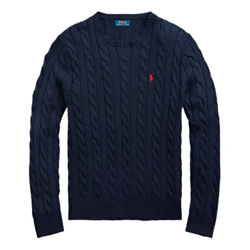 Ralph Lauren Blue Cable Knit Sweater