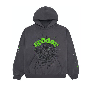 Sp5der hoodie slate grey